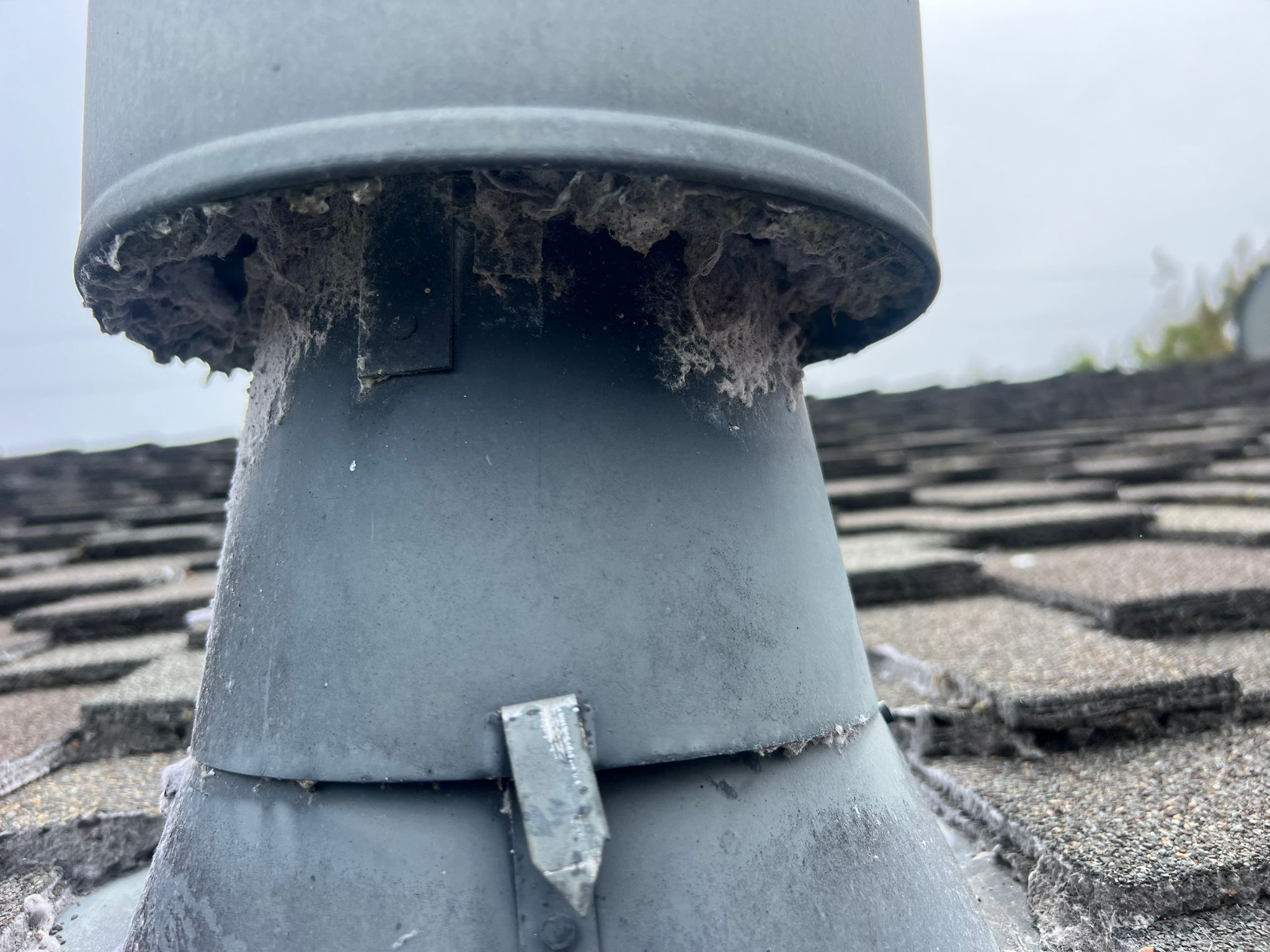 After gutter cleaning